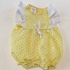 Ralph Lauren Yellow Diaper Cover with White Details
